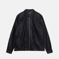 ZIP SHIRT PERFORATED LEATHER