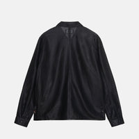 ZIP SHIRT PERFORATED LEATHER