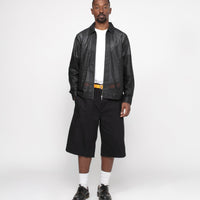 ZIP SHIRT PERFORATED LEATHER