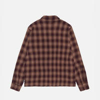 ZIP SHIRT TWISTED YARN PLAID
