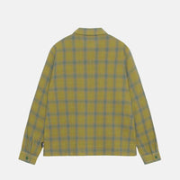 ZIP SHIRT TWISTED YARN PLAID