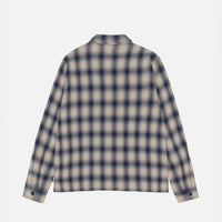 ZIP SHIRT TWISTED YARN PLAID