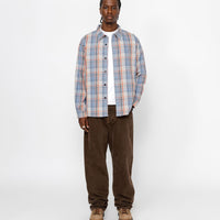 DAN WASHED COTTON PLAID SHIRT