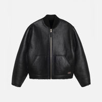 SHEARLING REVERSIBLE BOMBER