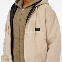 WORK JACKET CANVAS NEEDLE PUNCH