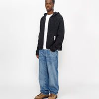 CHUNKY KNIT ZIP HOODIE
