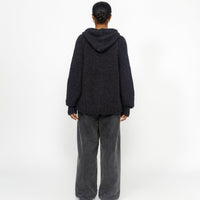 CHUNKY KNIT ZIP HOODIE