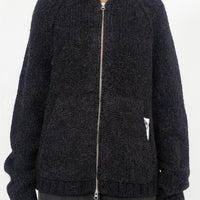 CHUNKY KNIT ZIP HOODIE