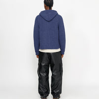 CHUNKY KNIT ZIP HOODIE