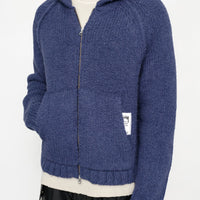 CHUNKY KNIT ZIP HOODIE