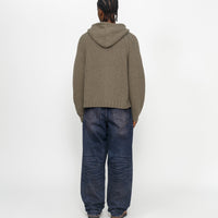 CHUNKY KNIT ZIP HOODIE