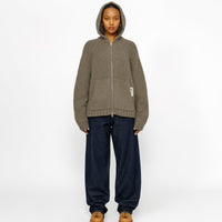 CHUNKY KNIT ZIP HOODIE