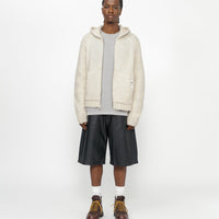 CHUNKY KNIT ZIP HOODIE