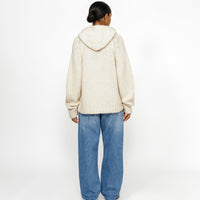 CHUNKY KNIT ZIP HOODIE