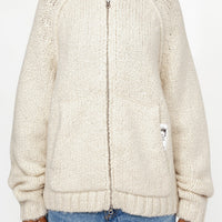 CHUNKY KNIT ZIP HOODIE