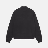HALF ZIP MOCK NECK SWEATER