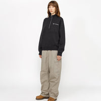 HALF ZIP MOCK NECK SWEATER
