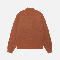HALF ZIP MOCK NECK SWEATER