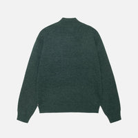 HALF ZIP MOCK NECK SWEATER