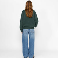 HALF ZIP MOCK NECK SWEATER