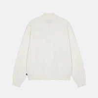 HALF ZIP MOCK NECK SWEATER