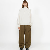 HALF ZIP MOCK NECK SWEATER