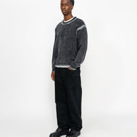 FADED COTTON KNIT CREW