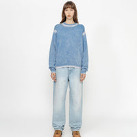FADED COTTON KNIT CREW