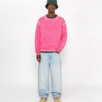 FADED COTTON KNIT CREW