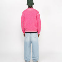 FADED COTTON KNIT CREW