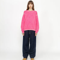 FADED COTTON KNIT CREW
