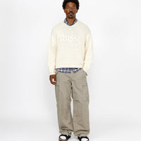 EMBROIDERED V-NECK LOGO SWEATER