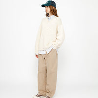 EMBROIDERED V-NECK LOGO SWEATER