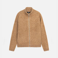FULL ZIP BRUSHED MERINO SWEATER