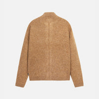 FULL ZIP BRUSHED MERINO SWEATER