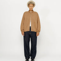 FULL ZIP BRUSHED MERINO SWEATER