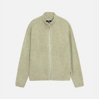 FULL ZIP BRUSHED MERINO SWEATER