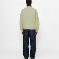 FULL ZIP BRUSHED MERINO SWEATER