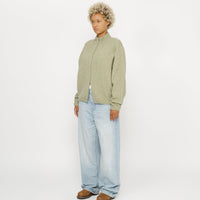 FULL ZIP BRUSHED MERINO SWEATER