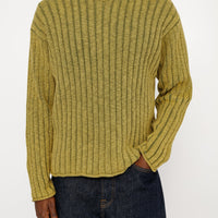 COTTON SLUB RIB CREW