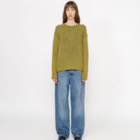 COTTON SLUB RIB CREW