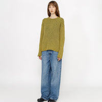 COTTON SLUB RIB CREW