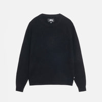 WAFFLE KNIT CASHMERE CREW