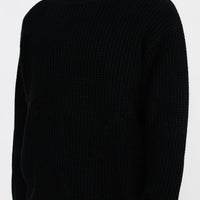 WAFFLE KNIT CASHMERE CREW