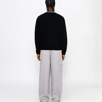 WAFFLE KNIT CASHMERE CREW