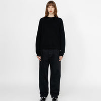 WAFFLE KNIT CASHMERE CREW