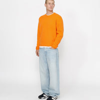 WAFFLE KNIT CASHMERE CREW