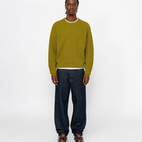 WAFFLE KNIT CASHMERE CREW