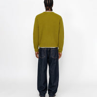 WAFFLE KNIT CASHMERE CREW