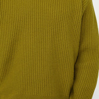 WAFFLE KNIT CASHMERE CREW